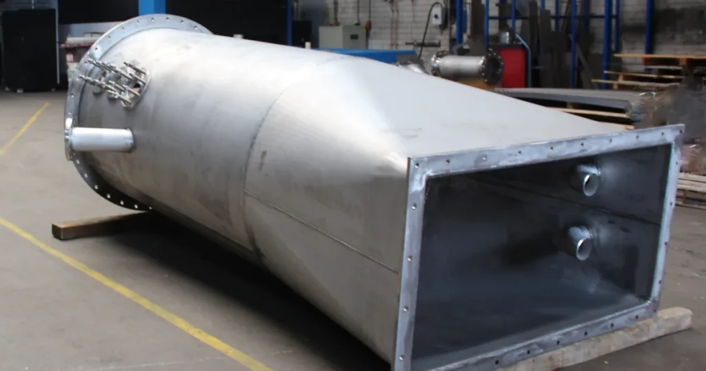 Roestvaststalen procesvat in de werkplaats, RVS corrosie voorkomen door juiste materiaalkeuze